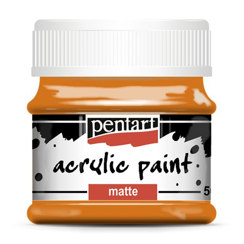 Pentart Akrylová barva matná PENTART 50 ml ORANŽOVÁ