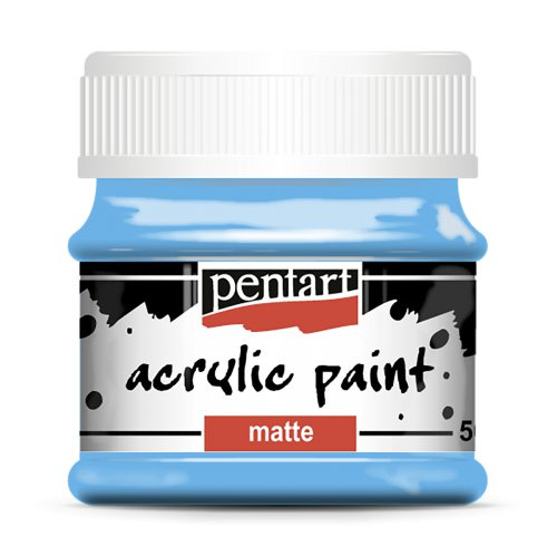 Pentart Akrylová barva matná PENTART 50 ml SVĚTLÁ MODRÁ