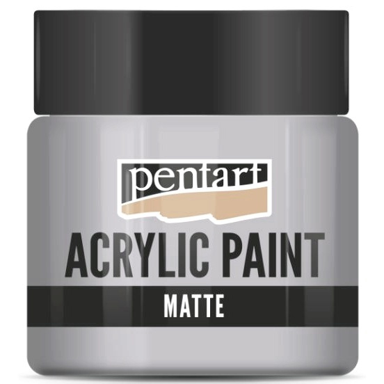 Pentart Akrylová barva matná PENTART 50 ml ŠEDÁ