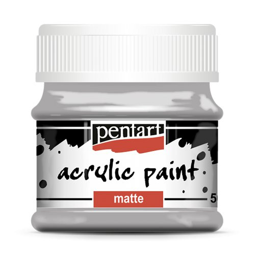 Pentart Akrylová barva matná PENTART 50 ml ŠEDÁ