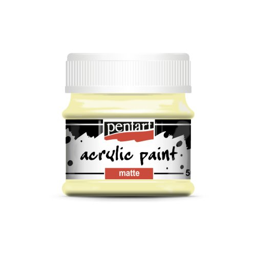 Pentart Akrylová barva matná PENTART 50 ml MÁSLOVÁ ŽLUTÁ