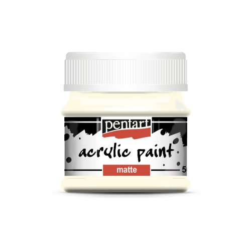 Pentart Akrylová barva matná PENTART 50 ml SLONOVINOVÁ