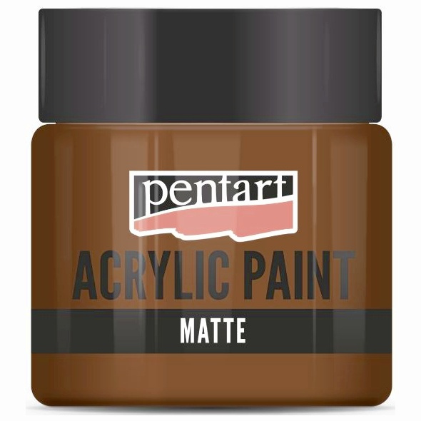 Pentart Akrylová barva matná PENTART 50 ml KAŠTANOVÁ