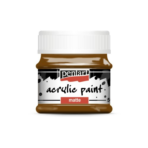 Pentart Akrylová barva matná PENTART 50 ml KAŠTANOVÁ