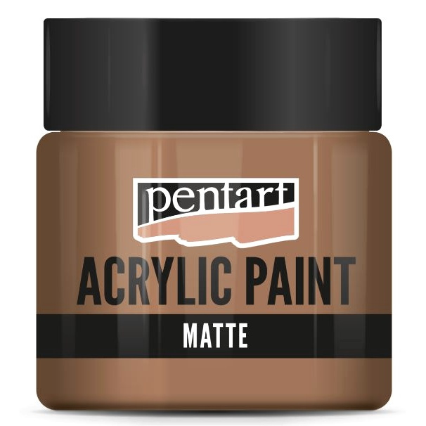 Pentart Akrylová barva matná PENTART 50 ml ČERVENOHNĚDÁ HLÍNA