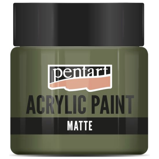 Pentart Akrylová barva matná PENTART 50 ml KHAKI ZELENÁ