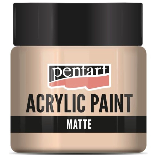 Pentart Akrylová barva matná PENTART 50 ml SVĚTLÁ ORANŽOVÁ