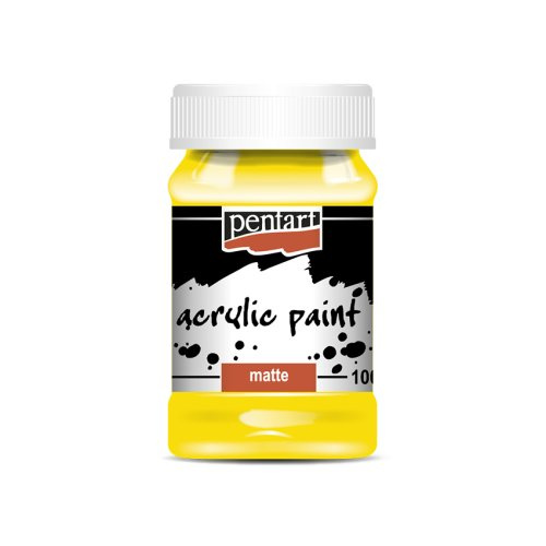 Pentart Akrylová barva matná PENTART 100 ml ŽLUTÁ