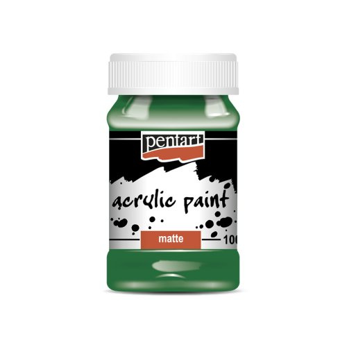 Pentart Akrylová barva matná PENTART 100 ml ZELENÁ