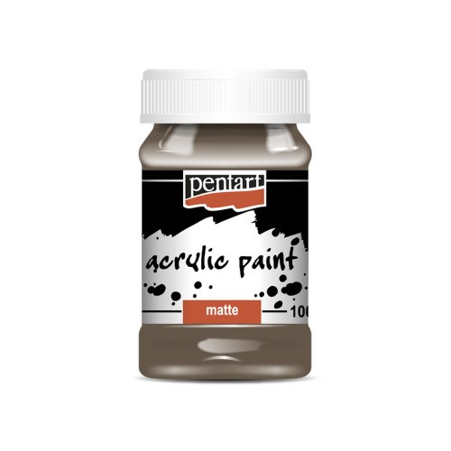 Pentart Akrylová barva matná PENTART 100 ml ZEMĚ HNĚDÁ