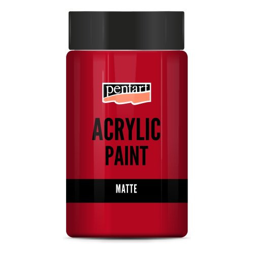 Pentart Akrylová barva matná PENTART 100 ml RUDÁ ČERVENÁ