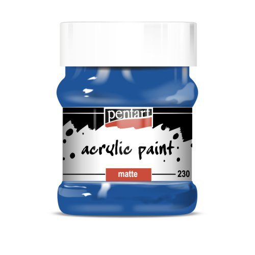 Pentart Akrylová barva matná PENTART 230 ml MODRÁ
