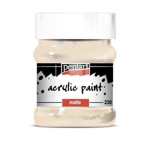Pentart Akrylová barva matná PENTART 230 ml BÉŽOVÁ