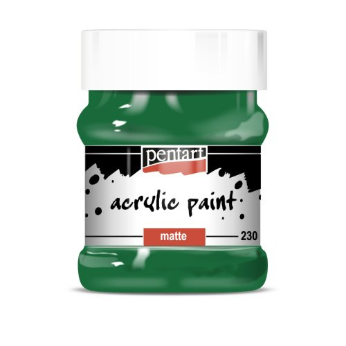 Pentart Akrylová barva matná PENTART 230 ml ZELENÁ