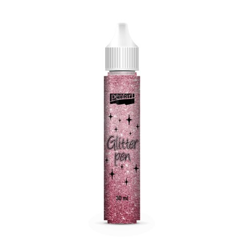 Pentart Glitrový pen PENTART 30 ml ČERVENÁ