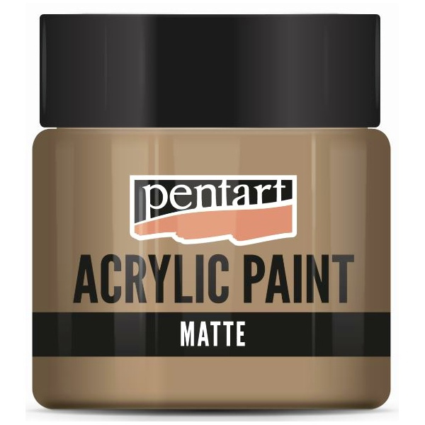 Pentart Akrylová barva matná PENTART 50 ml TMAVÝ PÍSEK