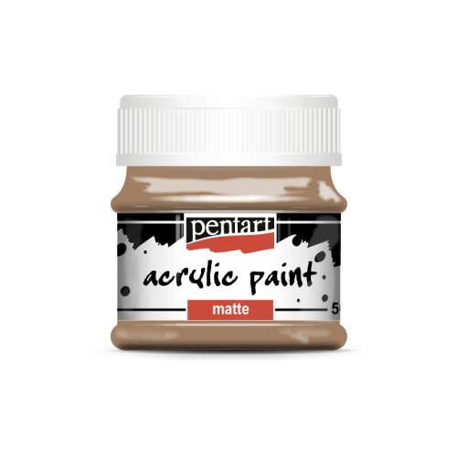 Pentart Akrylová barva matná PENTART 50 ml MARS HNĚDÁ
