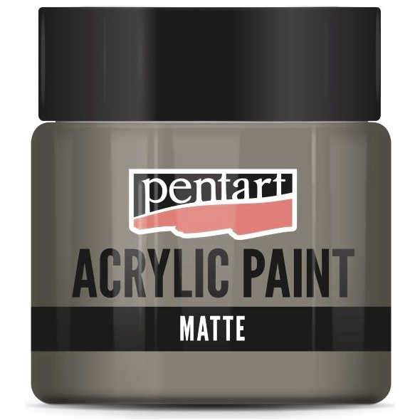 Pentart Akrylová barva matná PENTART 50 ml MUD ŠEDÁ