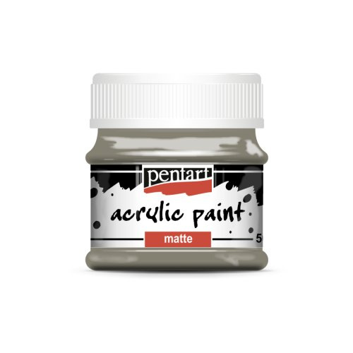 Pentart Akrylová barva matná PENTART 50 ml MUD ŠEDÁ
