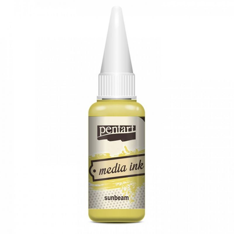 Pentart Alkoholový inkoust MEDIA INK PENTART 20 ml SLUNEČNÍ PAPRSEK