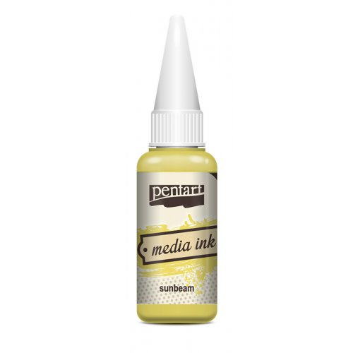 Pentart Alkoholový inkoust MEDIA INK PENTART 20 ml SLUNEČNÍ PAPRSEK