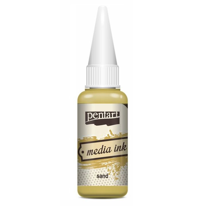 Pentart Alkoholový inkoust MEDIA INK PENTART 20 ml PÍSKOVÁ