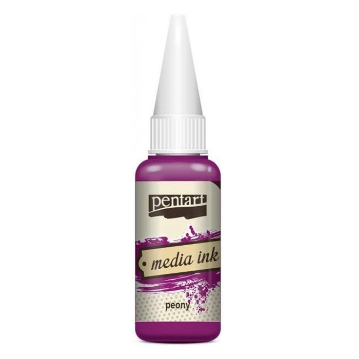 Pentart Alkoholový inkoust MEDIA INK PENTART 20 ml FIALOVÁ PIVOŇKA