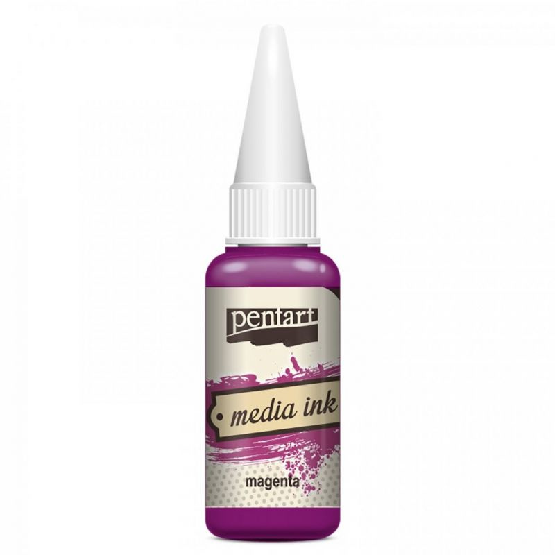 Pentart Alkoholový inkoust MEDIA INK PENTART 20 ml PURPUROVÁ