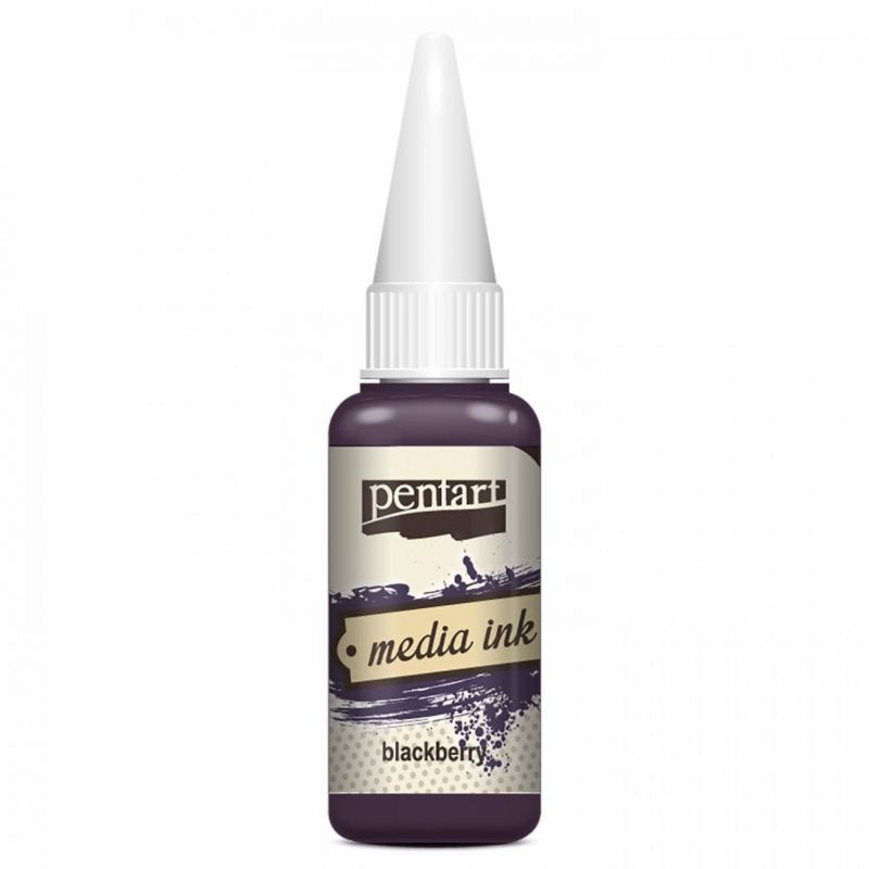 Pentart Alkoholový inkoust MEDIA INK PENTART 20 ml BORŮVKOVÁ