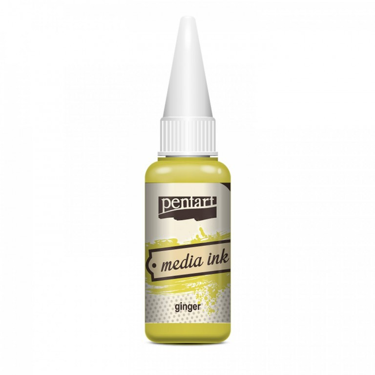 Pentart Alkoholový inkoust MEDIA INK PENTART 20 ml ZÁZVOROVÁ