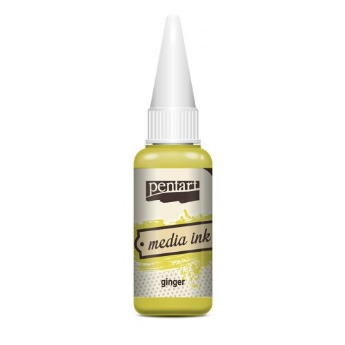 Pentart Alkoholový inkoust MEDIA INK PENTART 20 ml ZÁZVOROVÁ
