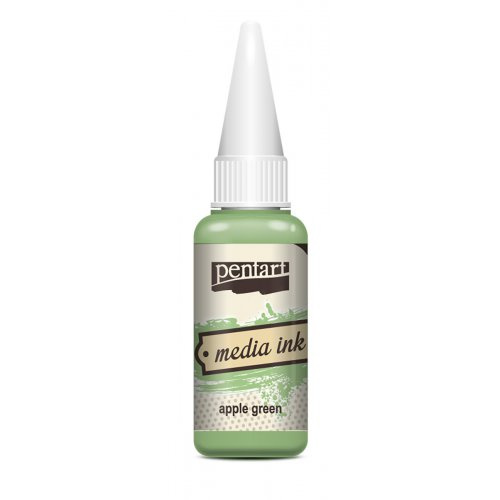 Pentart Alkoholový inkoust MEDIA INK PENTART 20 ml JABLKOVÁ ZELENÁ