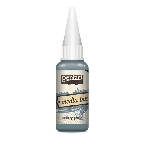 Pentart Alkoholový inkoust MEDIA INK PENTART 20 ml HRNČÍŘSKÁ ZELENÁ