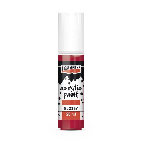 Pentart Akrylová barva lesklá PENTART 20 ml KARMÍNOVÁ