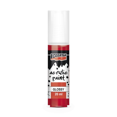 Pentart Akrylová barva lesklá PENTART 20 ml ČERVENÁ