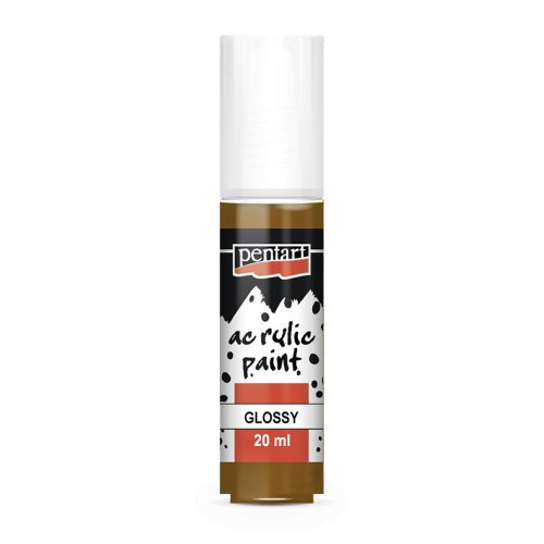 Pentart Akrylová barva lesklá PENTART 20 ml SVĚTLÁ HNĚDÁ
