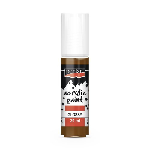 Pentart Akrylová barva lesklá PENTART 20 ml KAŠTANOVÁ