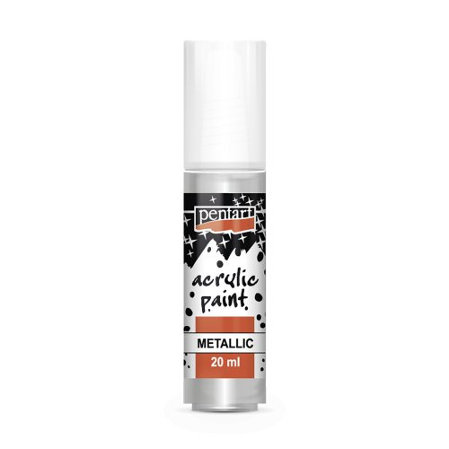 Pentart Akrylová barva metalická PENTART 20 ml STŘÍBRNÁ