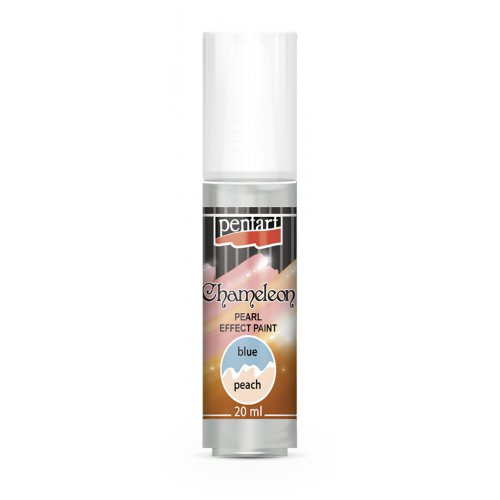 Pentart Chameleon perleťová akrylová barva PENTART 20 ml MODRÁ-BROSKOVOVÁ