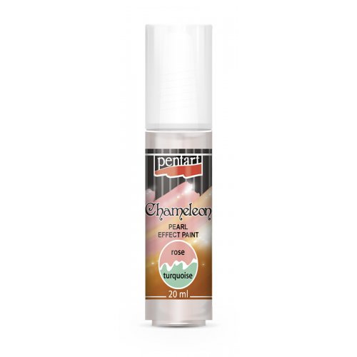 Pentart Chameleon perleťová akrylová barva PENTART 20 ml RŮŽOVÁ-TYRKYSOVÁ