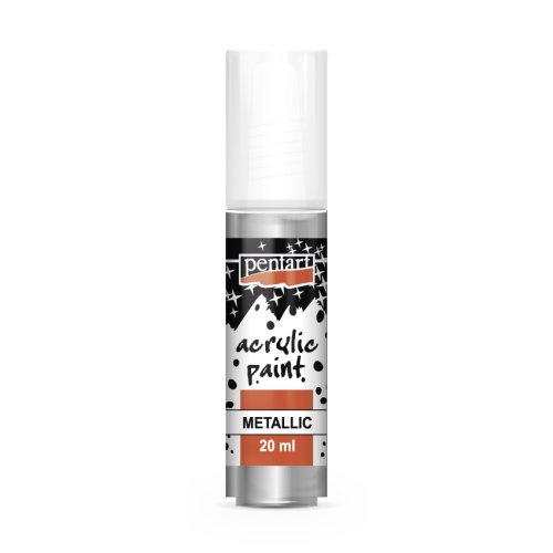 Pentart Akrylová barva metalická PENTART 20 ml ROKOKO STŘÍBRNÁ