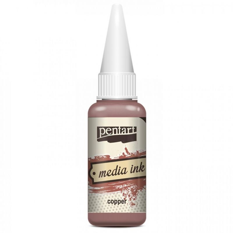 Pentart Alkoholový inkoust MEDIA INK PENTART 20 ml MĚDĚNÁ