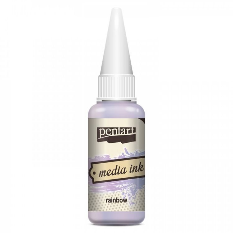 Pentart Alkoholový inkoust MEDIA INK PENTART 20 ml DUHOVÁ