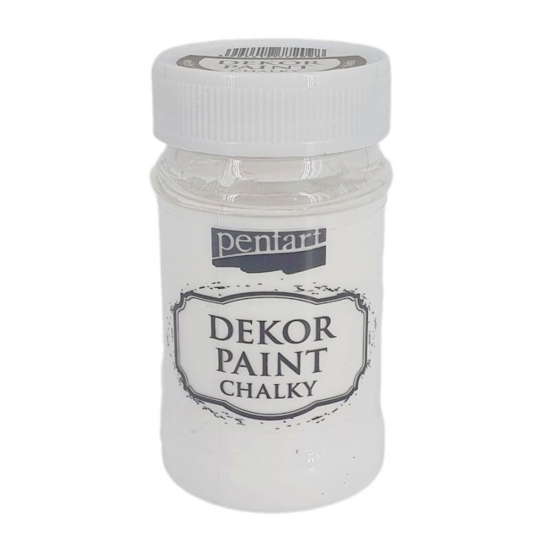 Pentart Křídová a dekorační barva PENTART 100 ml BÍLÁ