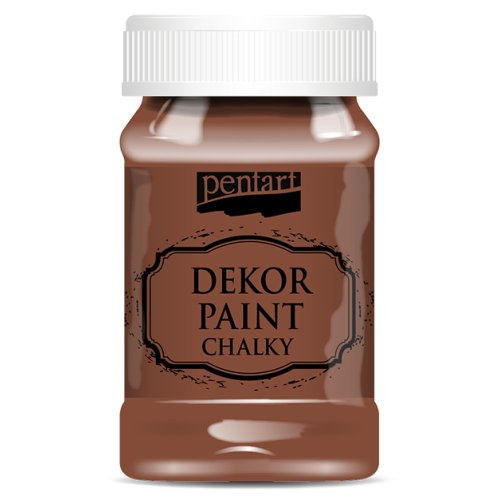 Pentart Křídová a dekorační barva PENTART 100 ml HNĚDÁ