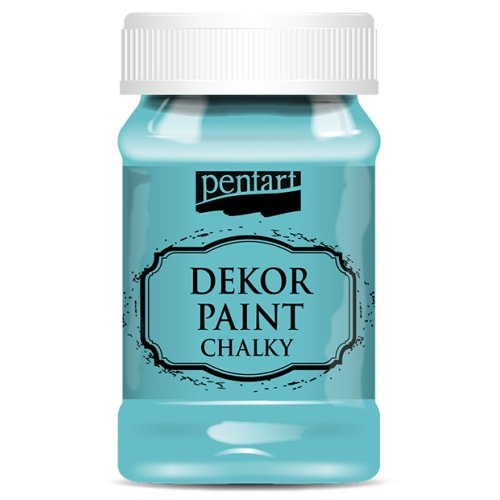 Pentart Křídová a dekorační barva PENTART 100 ml TYRKYSOVÁ MODRÁ