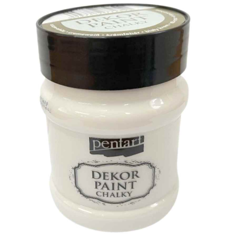 Pentart Křídová a dekorační barva PENTART 230 ml KRÉMOVÁ BÍLÁ