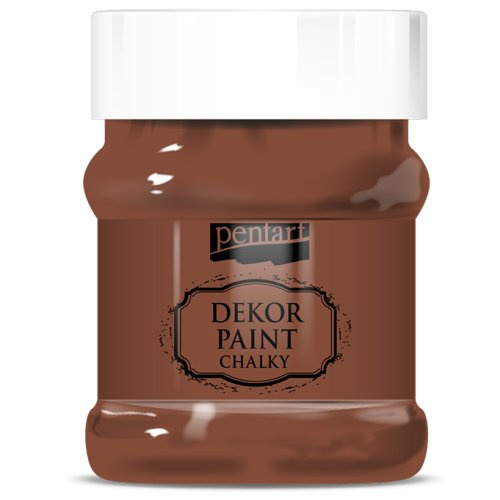 Pentart Křídová a dekorační barva PENTART 230 ml HNĚDÁ