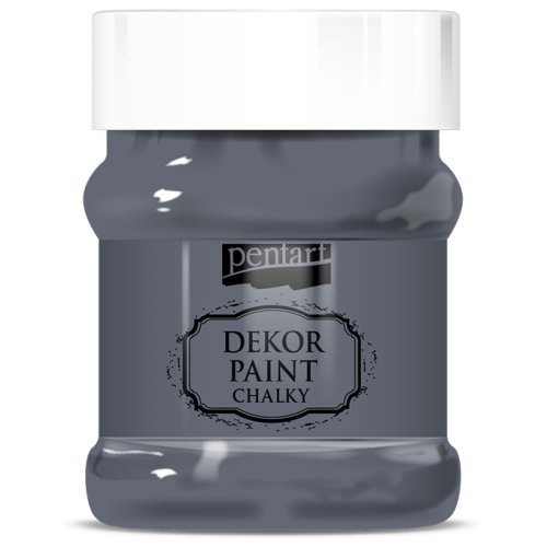 Pentart Křídová a dekorační barva PENTART 230 ml GRAFITOVÁ ŠEDÁ