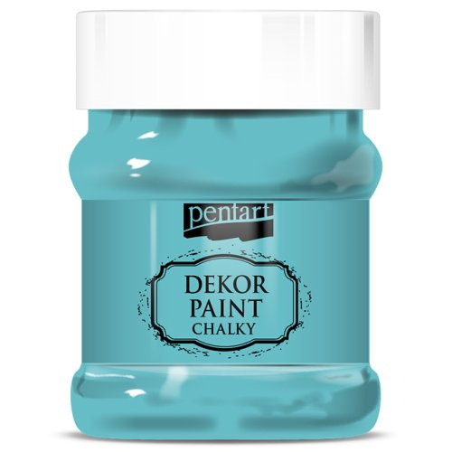 Pentart Křídová a dekorační barva PENTART 230 ml TYRKYSOVÁ MODRÁ